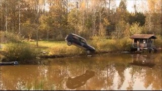 Прыжок в пруд на Volkswagen Golf