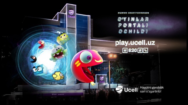"Ucell Games" o’yinlar portalining video reklamasi