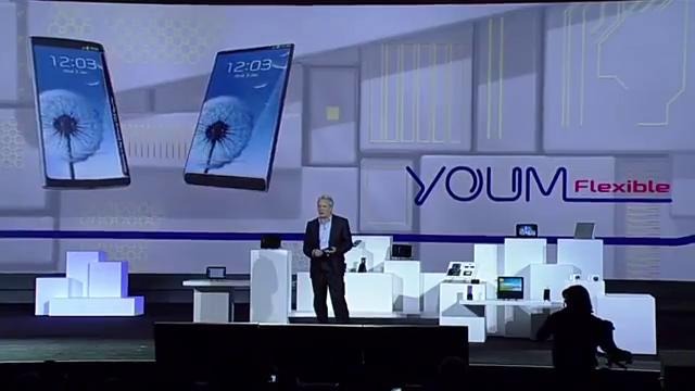 Samsung Flexible Display at CES 2013 YOUM