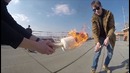 Бейсбол Огненной Туалетной Бумагой на Крыше. Доигрались