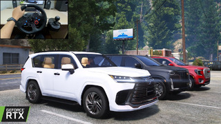 GTA 5 – Lexus LX600, Cadillac Escalade V, GMC Yukon Denali | OFFROAD CONVOY