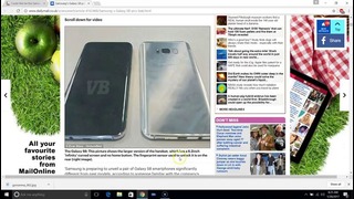 Galaxy s8 первое живое фото смартфона