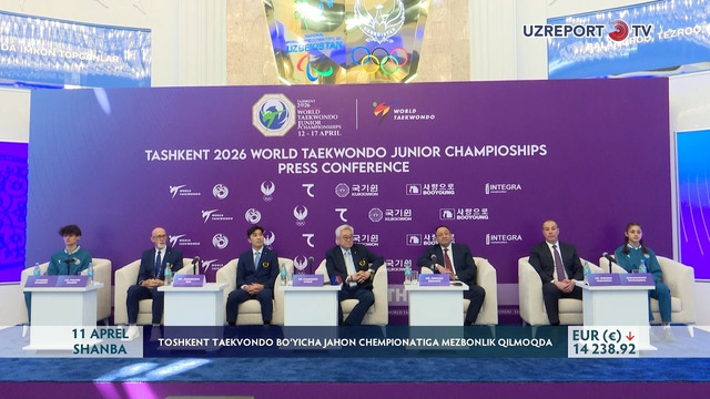 Toshkent taekvondo bo‘yicha jahon chempionatiga mezbonlik qilmoqda