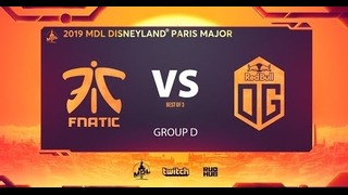 MDL Disneyland ® Paris Major – Fnatic vs OG (Groupstage, Game 2)