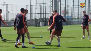 First training session ahead of Celta – Barça