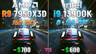 Ryzen 9 7950X3D vs Core i9 13900K – Test in 10 Games