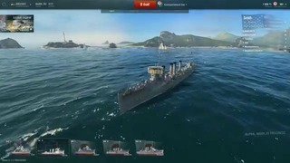 World of Warships – обзор гемплея. (с русскими комментариями)