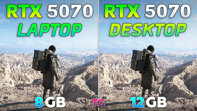 RTX 5070 Laptop vs RTX 5070 Desktop – Test in 10 Games