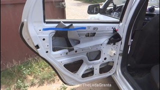 Lada Granta – шумоизоляция задних дверей. HIGH