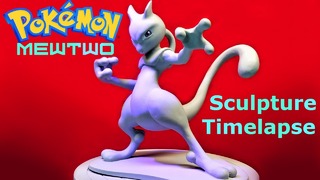 Делаю скульптуру Mewtwo из Покемона