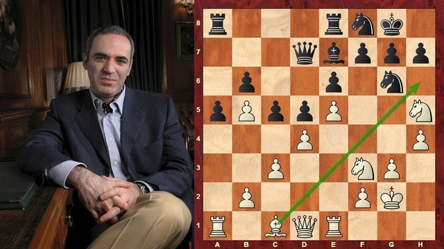 Шахматы Гарри Каспаров наносит СОКРУШАЮЩИЙ УДАР по позиции Найджела Шорта
