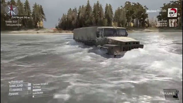 1. Spintires – КАРТА ПЕРЕПРАВА (прохождение) №-1