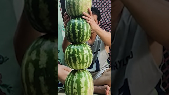 Most watermelons stacked – 4 by Ashkan Rohollah Doshmanziari