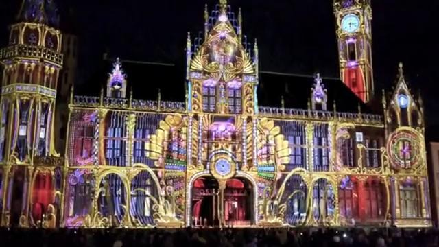 2012 Light Festival in Gent – 3D Video mapping (для DNA)
