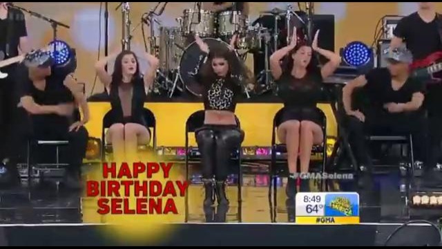 Selena Gomez-Birthday Live At Concert GMA 2013