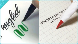 Hand Lettering Tutorial for Beginners! Letter Lessons with Brush Pen! How To Calligraphy