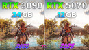 RTX 3090 vs RTX 5070 – Test in 10 Games