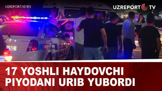 17 yoshli haydovchi piyodani urib yubordi