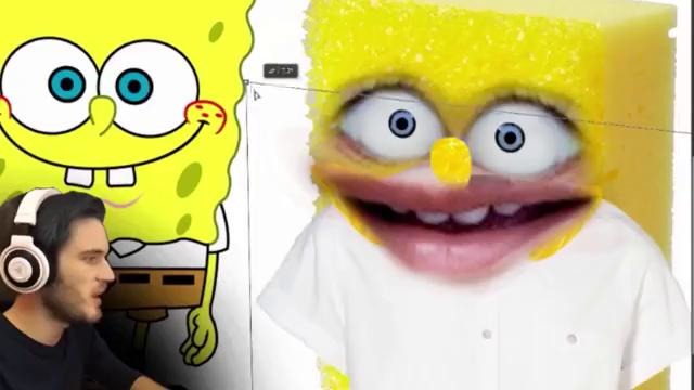 PewDiePie – Губка – Боб в реальной жизни {Русская озвучка