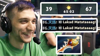 Arteezy gives LAKAD MATATAG after 65 min game with RAPIER