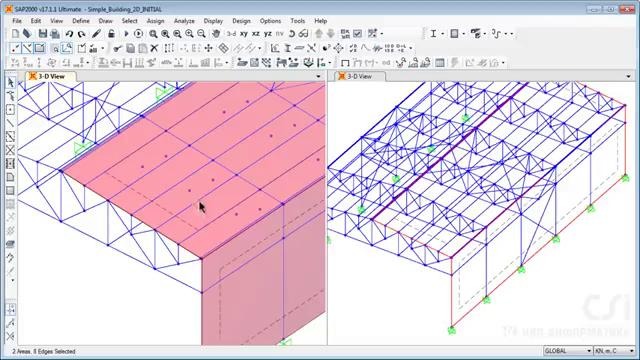 SAP2000 Tips & tricks – Создание и расчет стального каркаса (Часть 2)