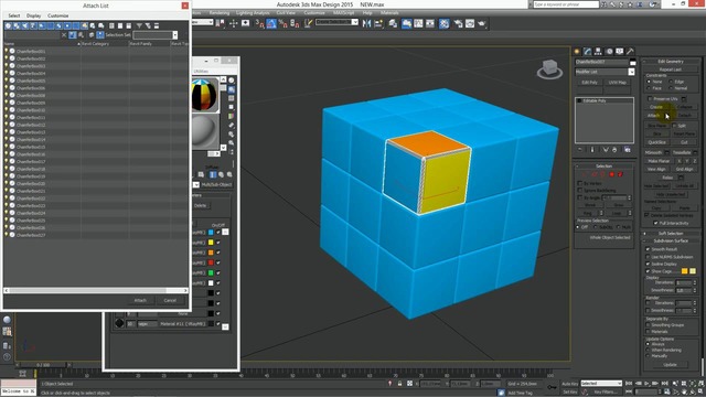 3ds Max Кубик Рубика. Моделирование и текстурирование. Часть 2