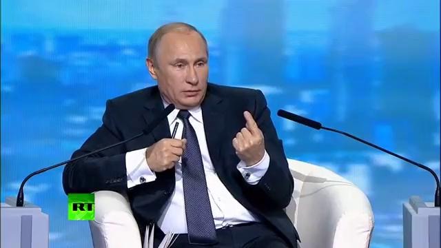 Путин- Для тех, кто живет в рублевой зоне, ничего не меняется