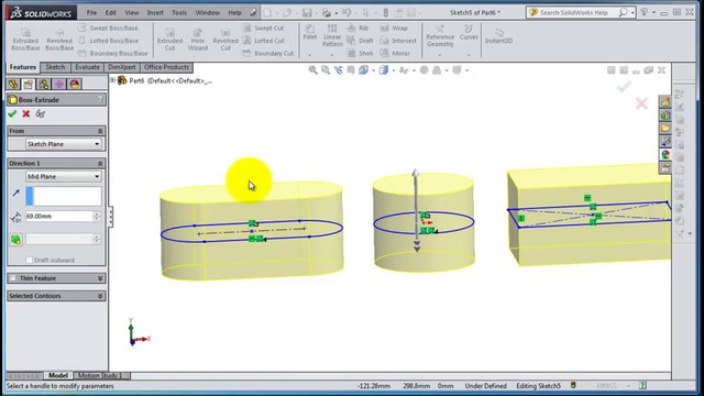 24SolidWorks 2014 Tutorial 24 – Extrude, all about it