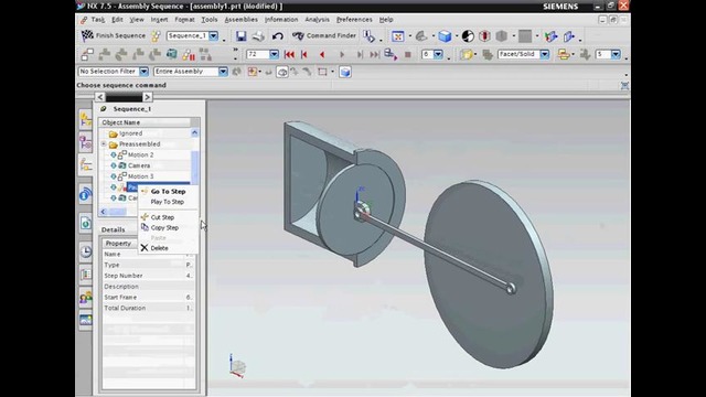 NX 8 Tutorial for assembly animation