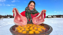Запечённые Говяжьи Языки с Куриными Яйцами! Изысканное блюдо из простых ингредиентов