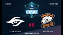 ESL One Genting 2018 – Team Secret vs Virtus.Pro (Game 1, Groupstage)