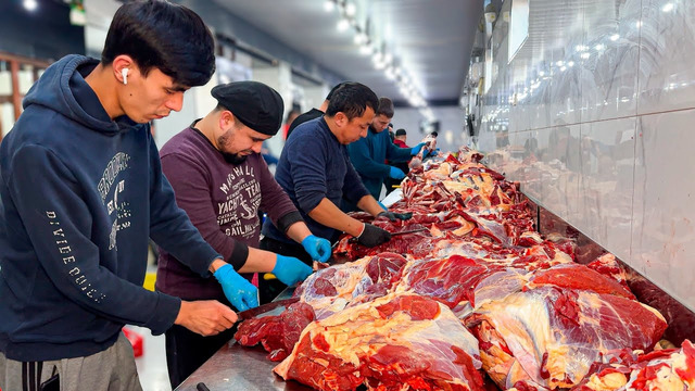 They Cook TONS of KEBABS Every Day – Uzbekistan’s BIGGEST Kebab Center