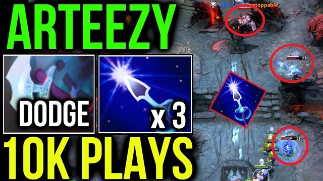 Dota 2 Arteezy [Mirana] 10k Manta Dodge & Triple Stun Arrow