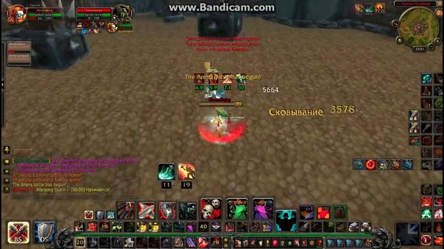 World of Warcraft | Double warriors v.s. firemage – awarrior | pandawow 5.4.8 x10