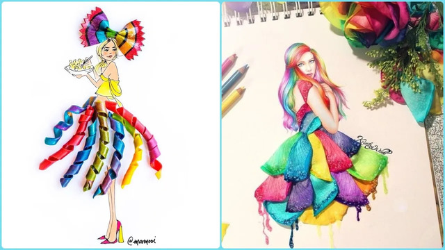 Creative Fashion Art illustrations compilation! Fashion design! Amazing Art Skills Talented people
