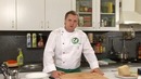 Салат из печёной тыквы с вяленным свинным окороком и рукколой