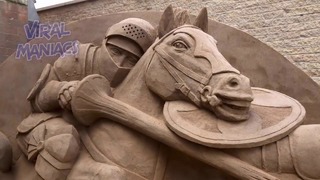 Удивительные скульптуры, созданные из песка