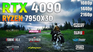 GeForce RTX 4090 + Ryzen 9 7950X3D – Test in 10 Games l 1080p l 1440p l 4K l