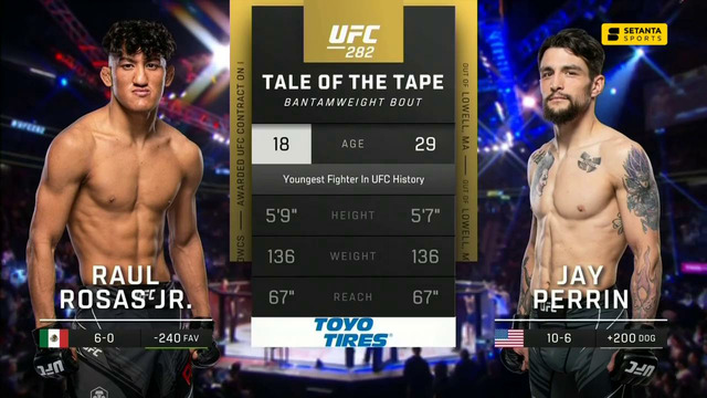 UFC 282: Росас VS Перрин