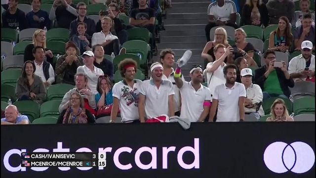 Legends Cash Ivanisevic v McEnroe McEnroe match highlights Australian Open 2017