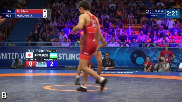 Gold fs – 55 kg h. fujita (jpn) v. j. marufov (uzb)