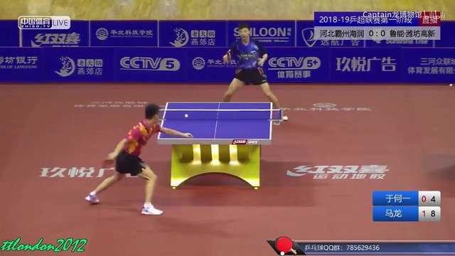 Ma Long vs Yu Heyi China Super League 2018 2019