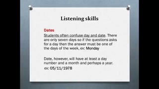 IELTS Listening Techniques and Skills Part 2