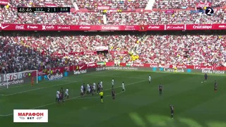 (HD) Севилья – Барселона | Испанская Ла Лига 2018/19 | 25-й тур