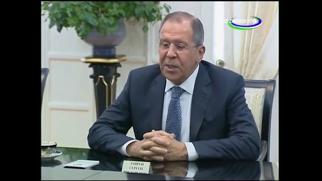 Президент Узбекистана принял министра иностранных дел России