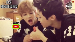 J-hope and V are eating water melon