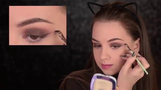 Brown Smokey Eye, Glitter Eyeliner, Makeup Tutorial