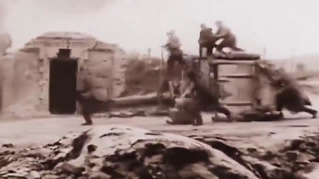 Гибель советских солдат в бою. Редкие кадры кинохроники ВОВ