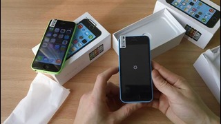 Китайские iPhone 5C Blue Green Посылка из Китая