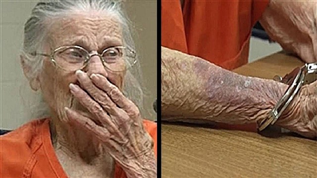 93-летнюю женщину несправедливо арестовали из-за пустяка